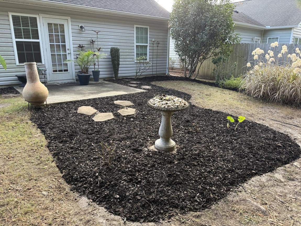 Mulching by Lawn Lads in Wilmington NC